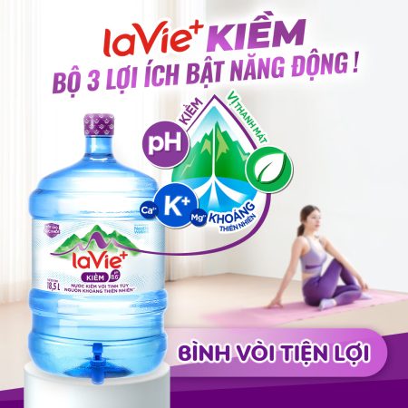 Bình Nước LaVie+ Kiềm có khoáng thiên nhiên